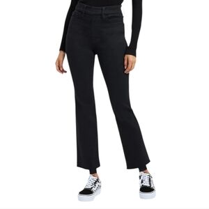 NWT Good American Power Stretch Pull-On Straight Jeans Black Medium